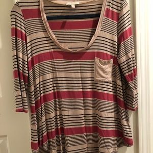 anthropologie striped top